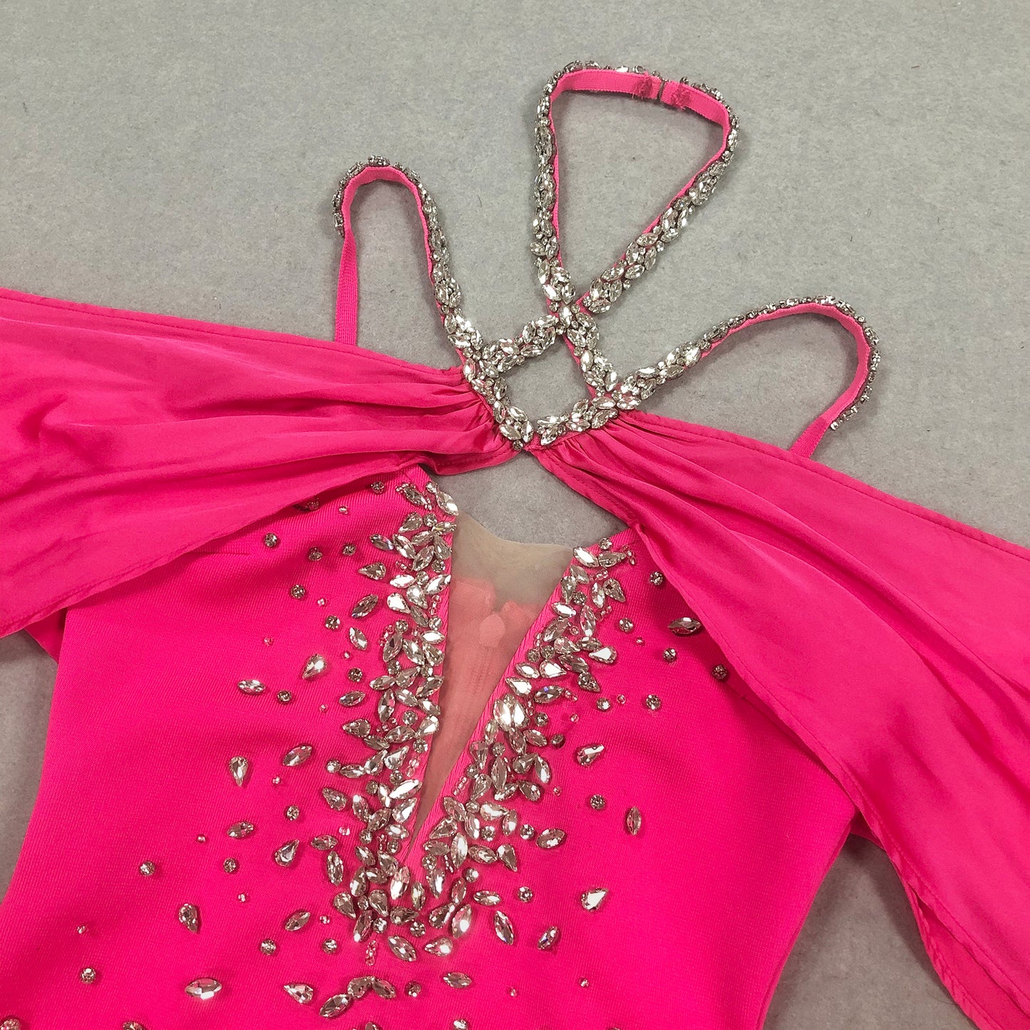 Ladies Halter Long Mermaid Gown Luxury Rhinestone Party Dresses Women Evening Elegant Party Dress