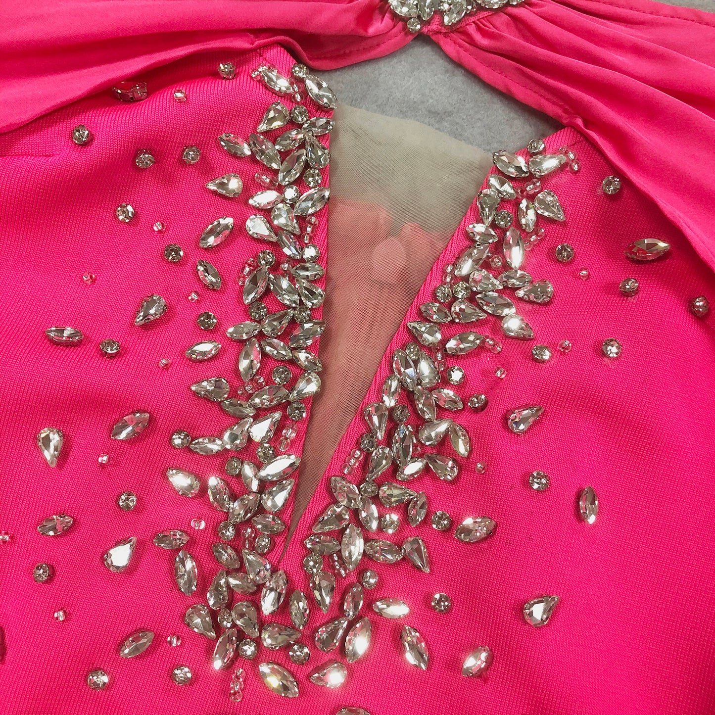 Ladies Halter Long Mermaid Gown Luxury Rhinestone Party Dresses Women Evening Elegant Party Dress