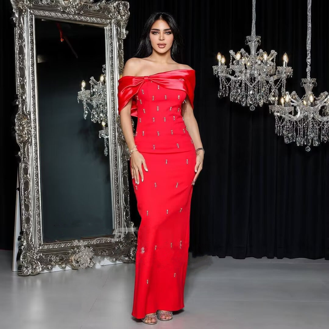 Bow Mermaid Evening Dresses