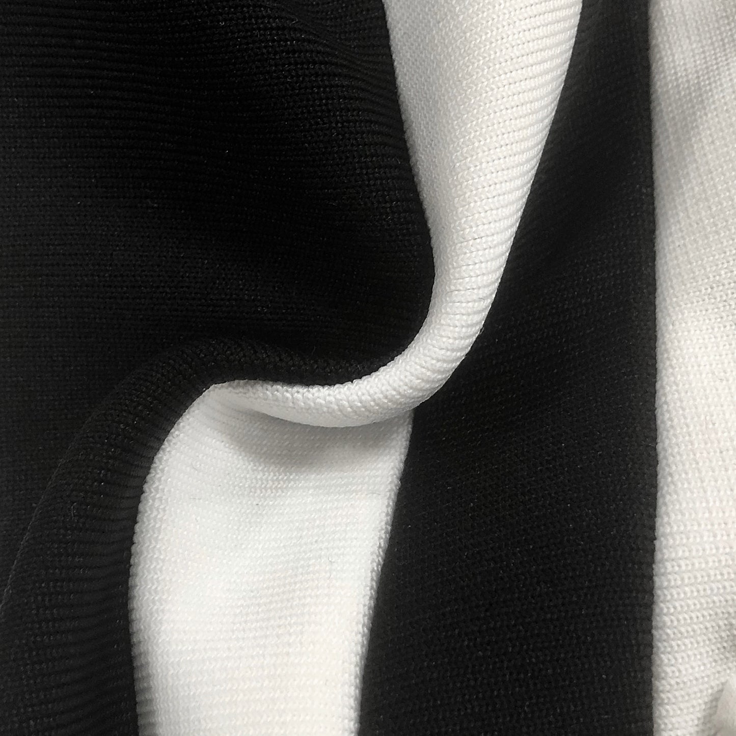 Black and White Bandage Evening Dress