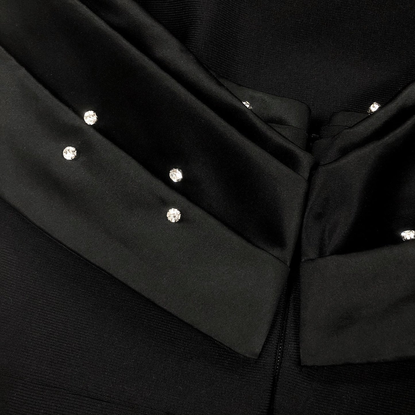 Off Shoulder Pearl Draped Long Evening Dress