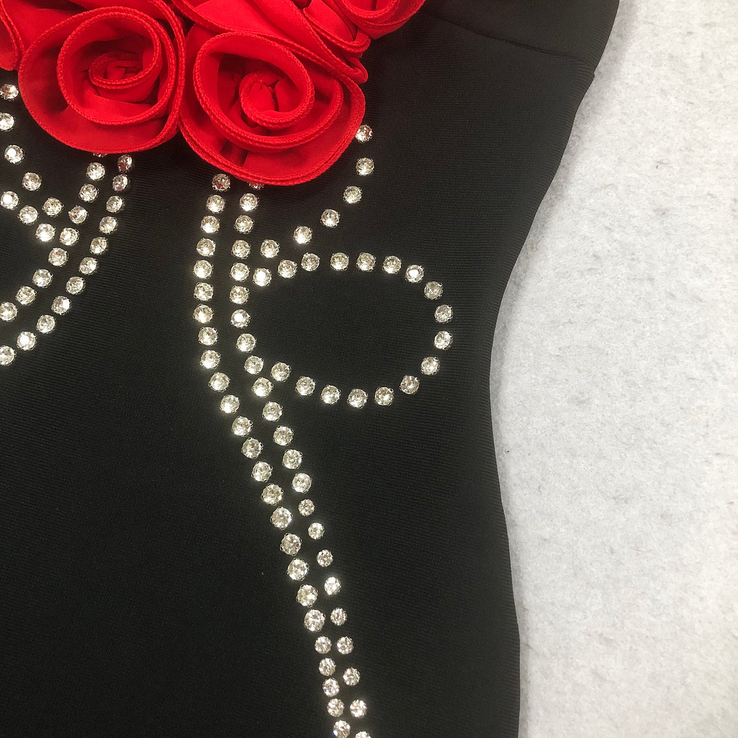 Off the Shoulder Long Maxi Party Dress with 3D Flowers