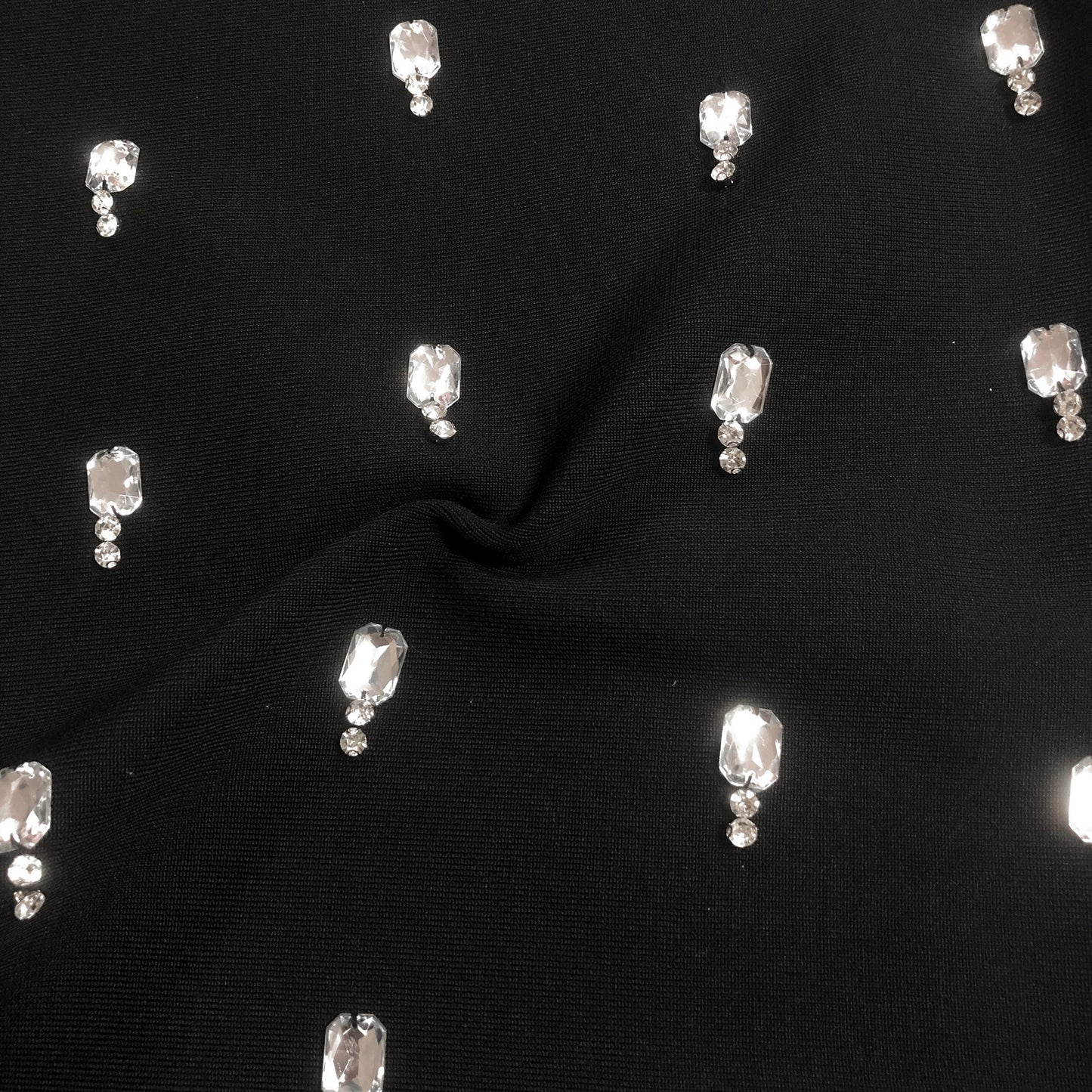 Luxury Formal Maxi Dress Black Bodycon Party Wear