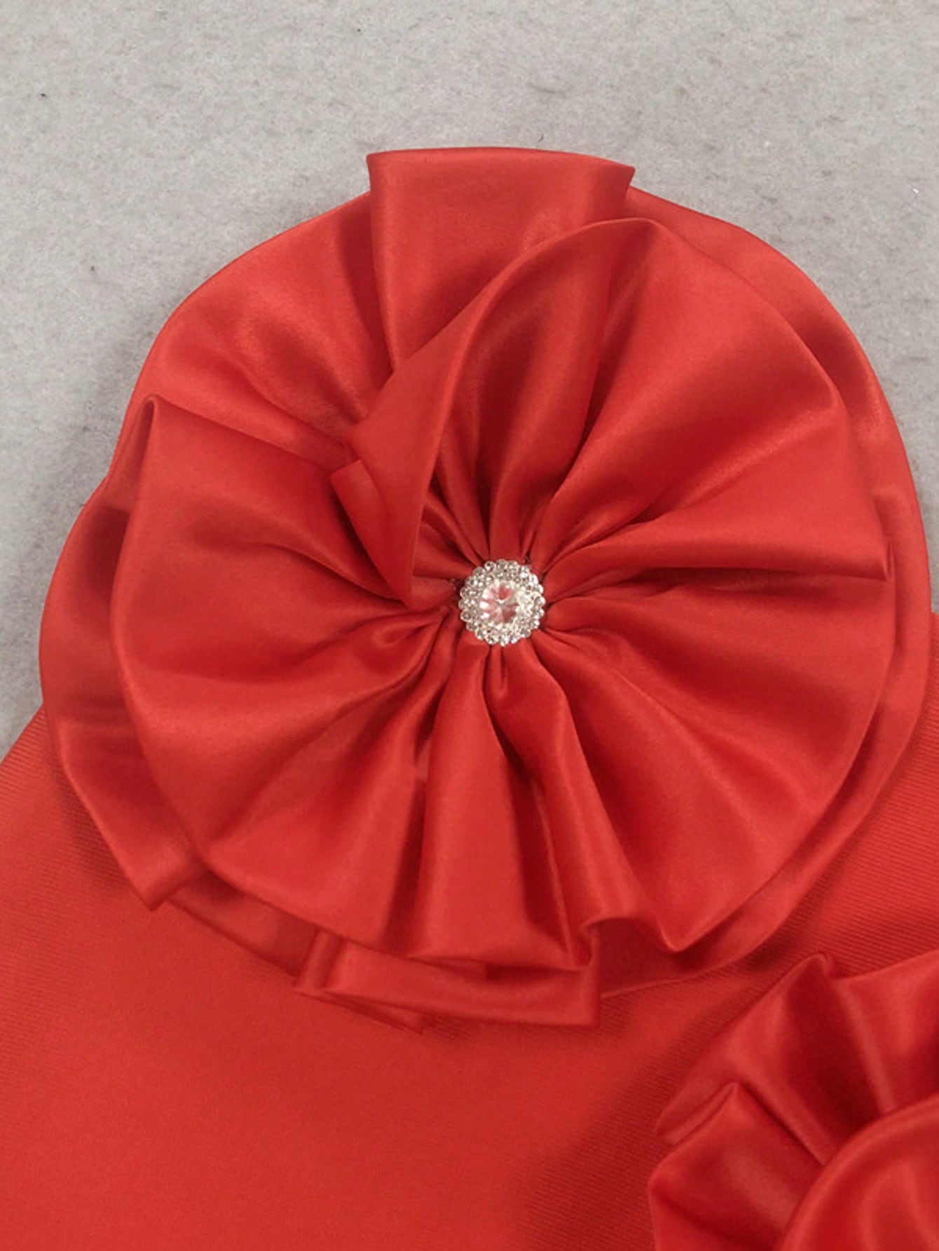 Sexy Club Wear High Waisted Pencil Skirt Womens Red 3D Flower Bandage Skirts for Women