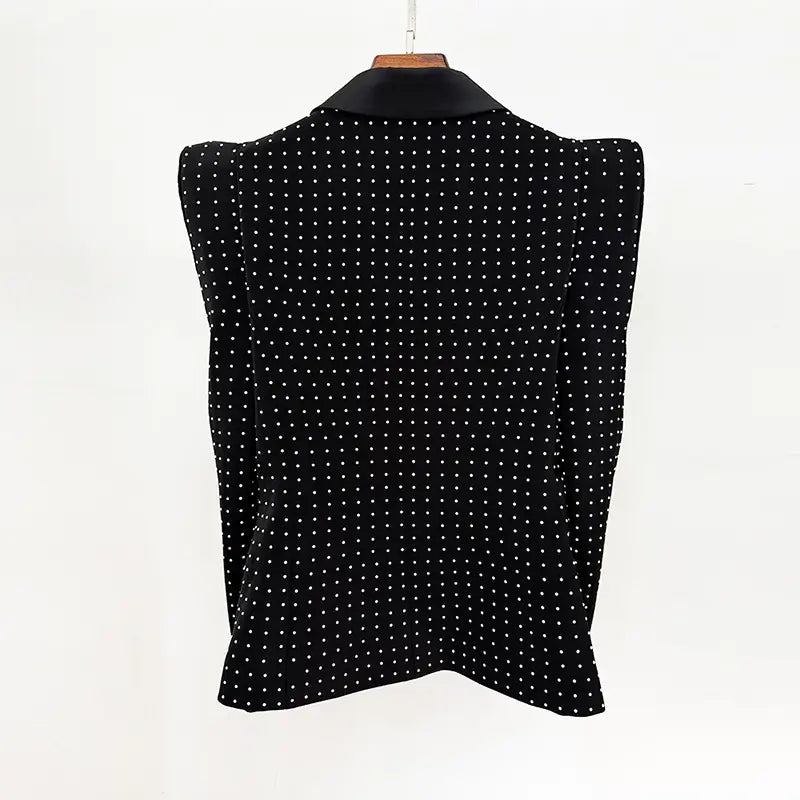 2025 popular women's spring suits formal shrug embellished jacket sports jacket pearl beaded skirt suit set