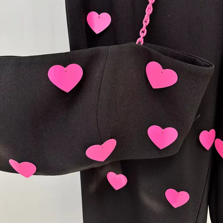 Spring 2025 new arrivals women's clothing Vetements women's fashion women's clothing heart-shaped sequined camisole trousers two-piece suit