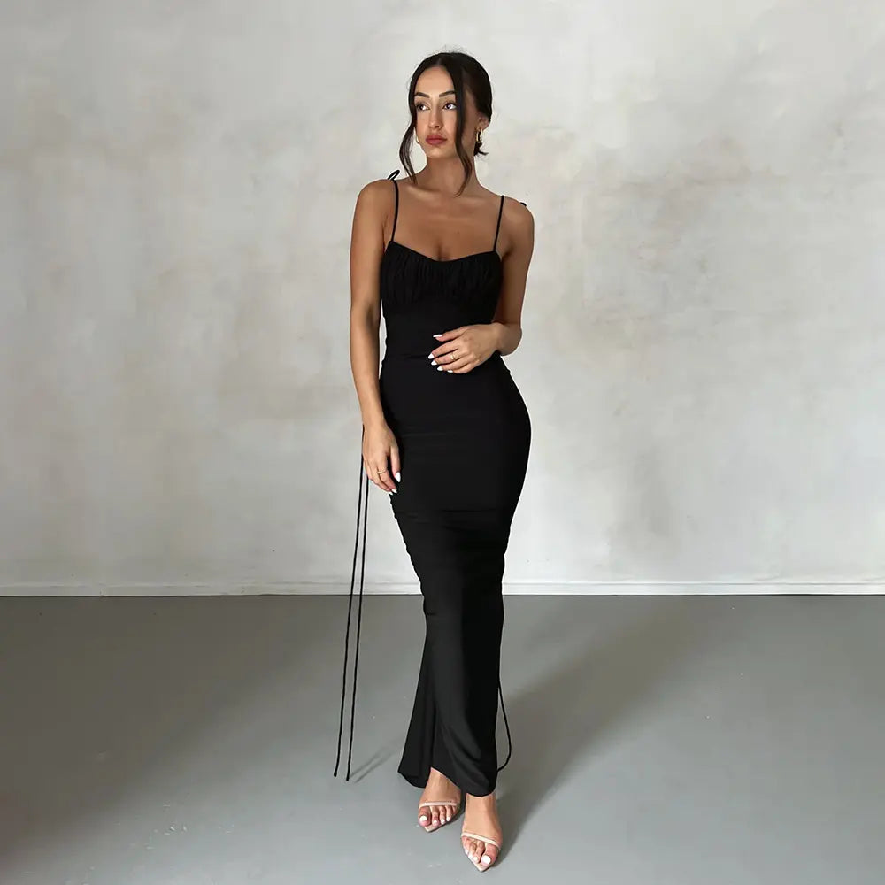 Wholesale Women's Rhinestone Sexy Hollow Long Sleeve Mini Dress Luxury Evening Bandage Short Party Dress