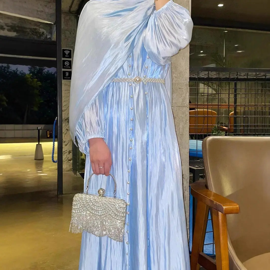 Custom Abaya Manufacturer High Quality Luxury Women Muslim Dresses Fashion Modest Abaya Evening Dress