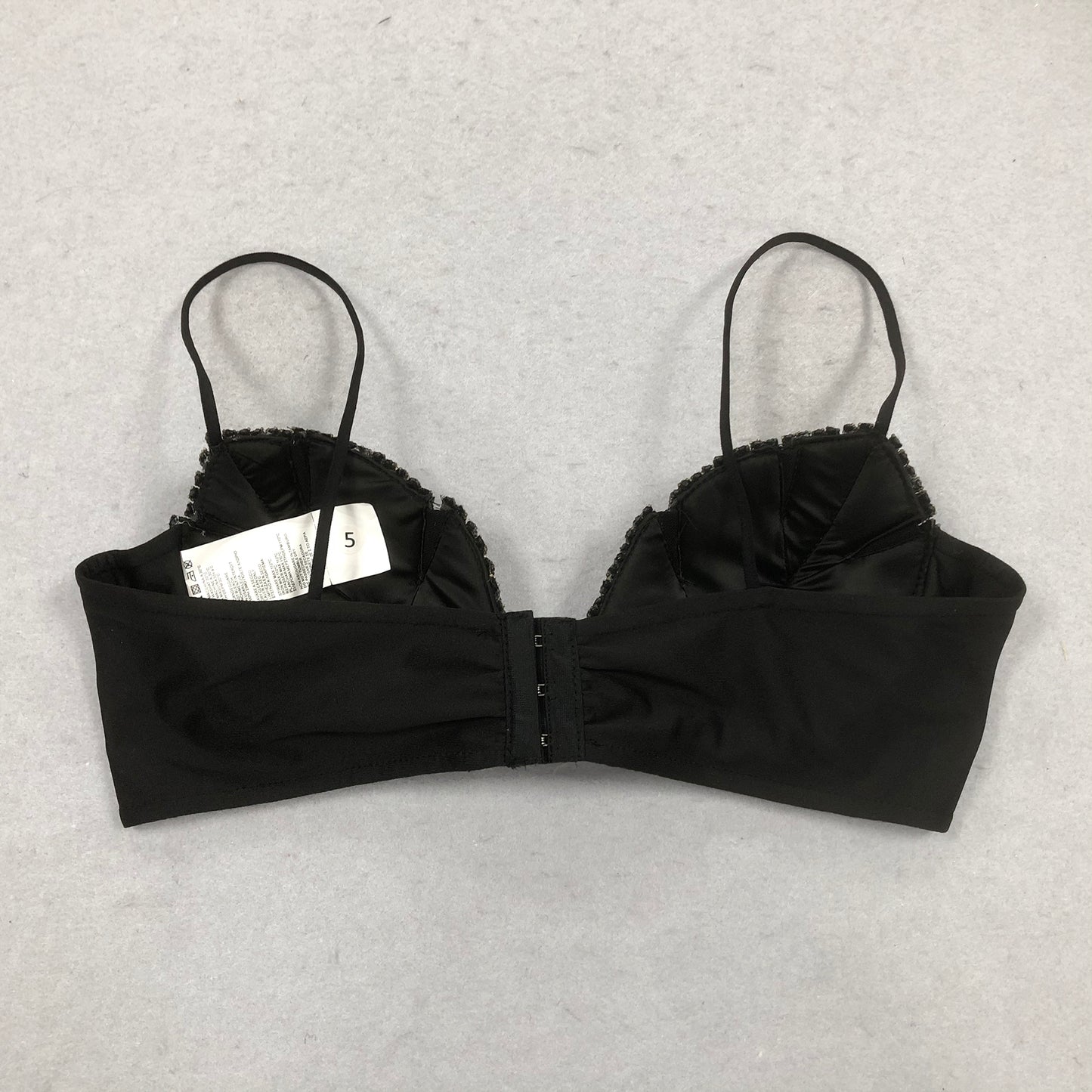 Sparkling Leaf Design Diamond Strappy Bralette for Women