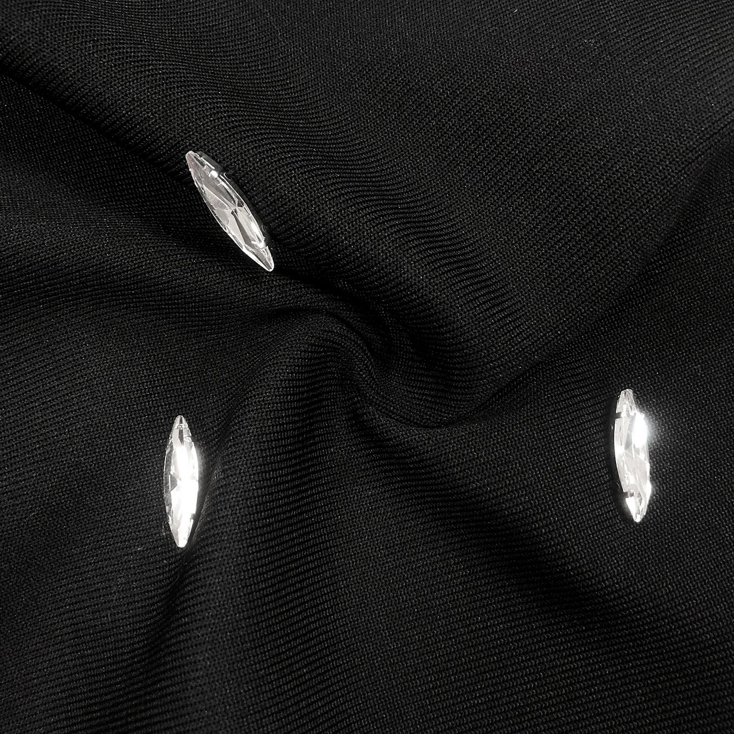 Rhinestone V Neckline Bow Formal Gown
