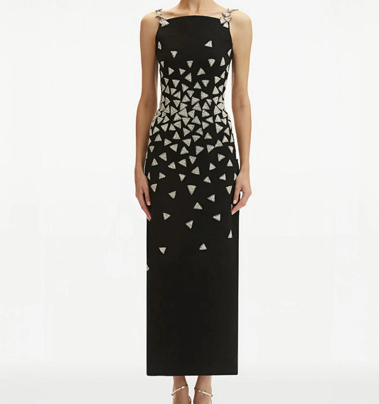 Diamond Triangle Strap Evening Dresses