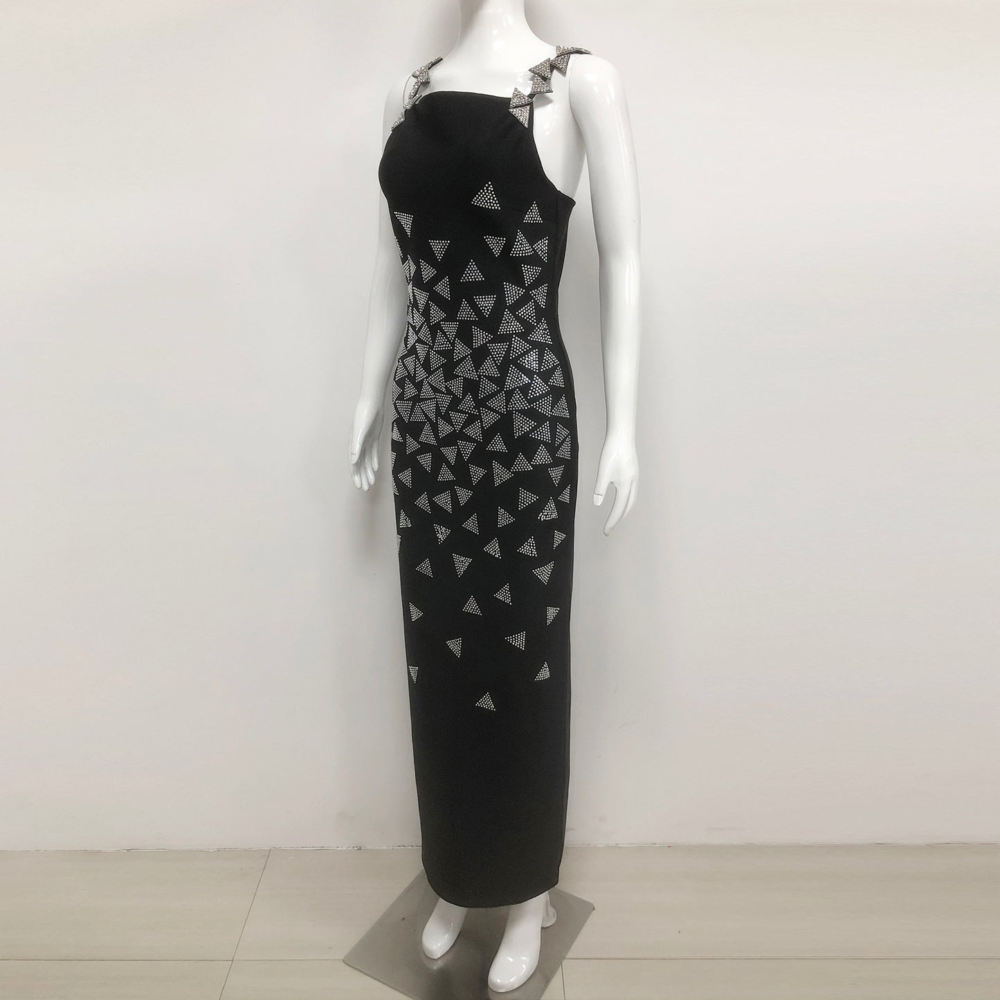 Diamond Triangle Strap Evening Dresses