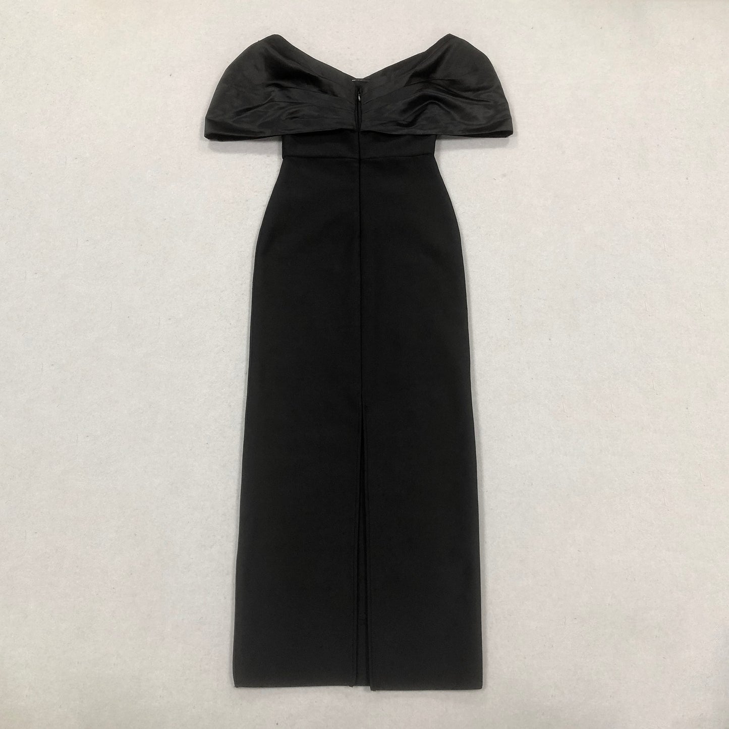Black Mermaid Gown With Satin Bow