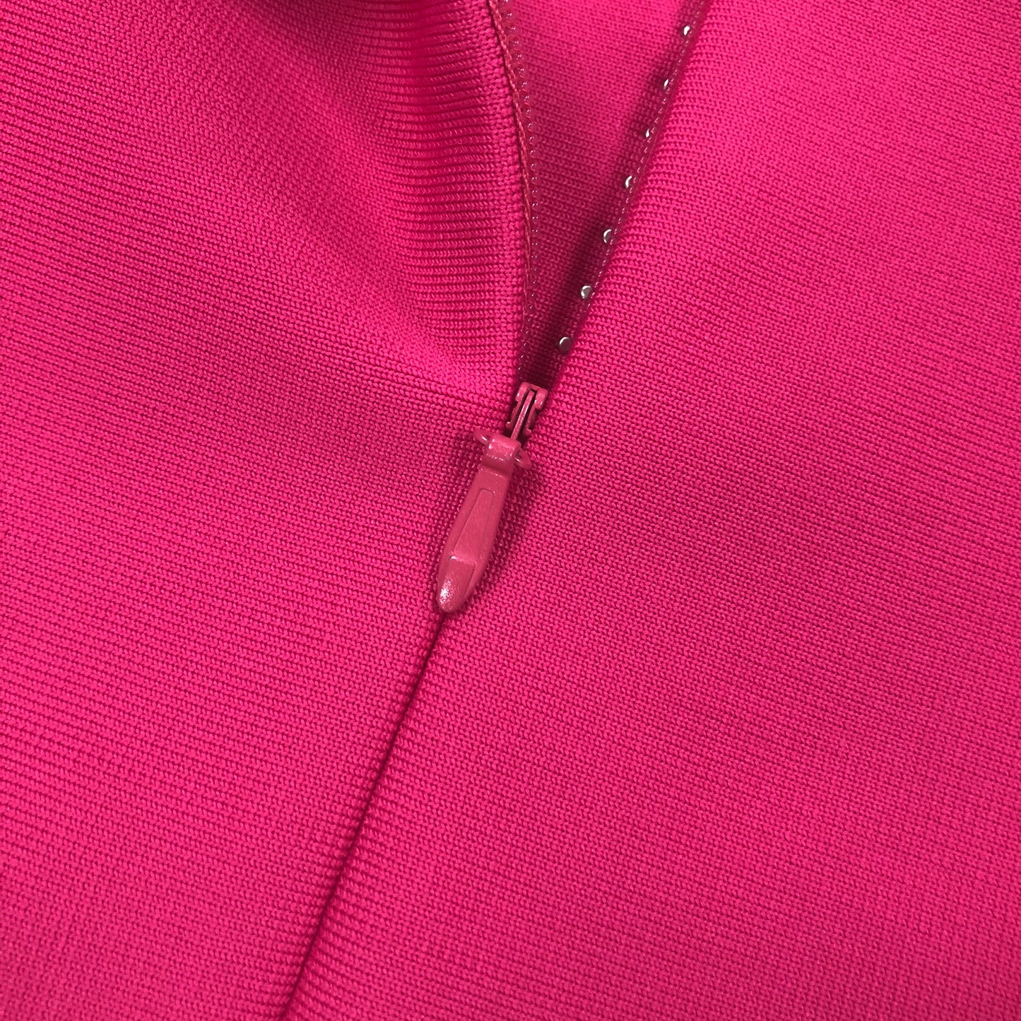 Hot Pink Strapless Bodycon Evening Dresses