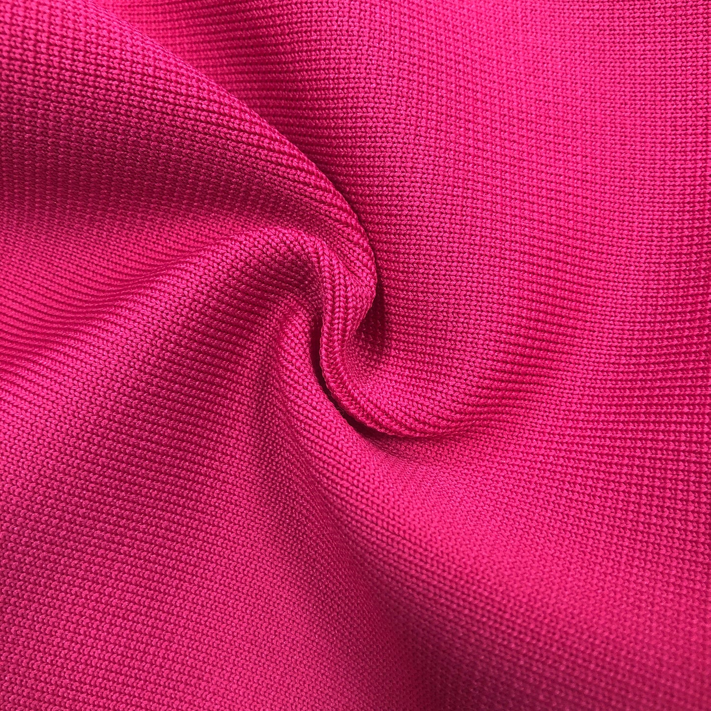 Hot Pink Strapless Bodycon Evening Dresses