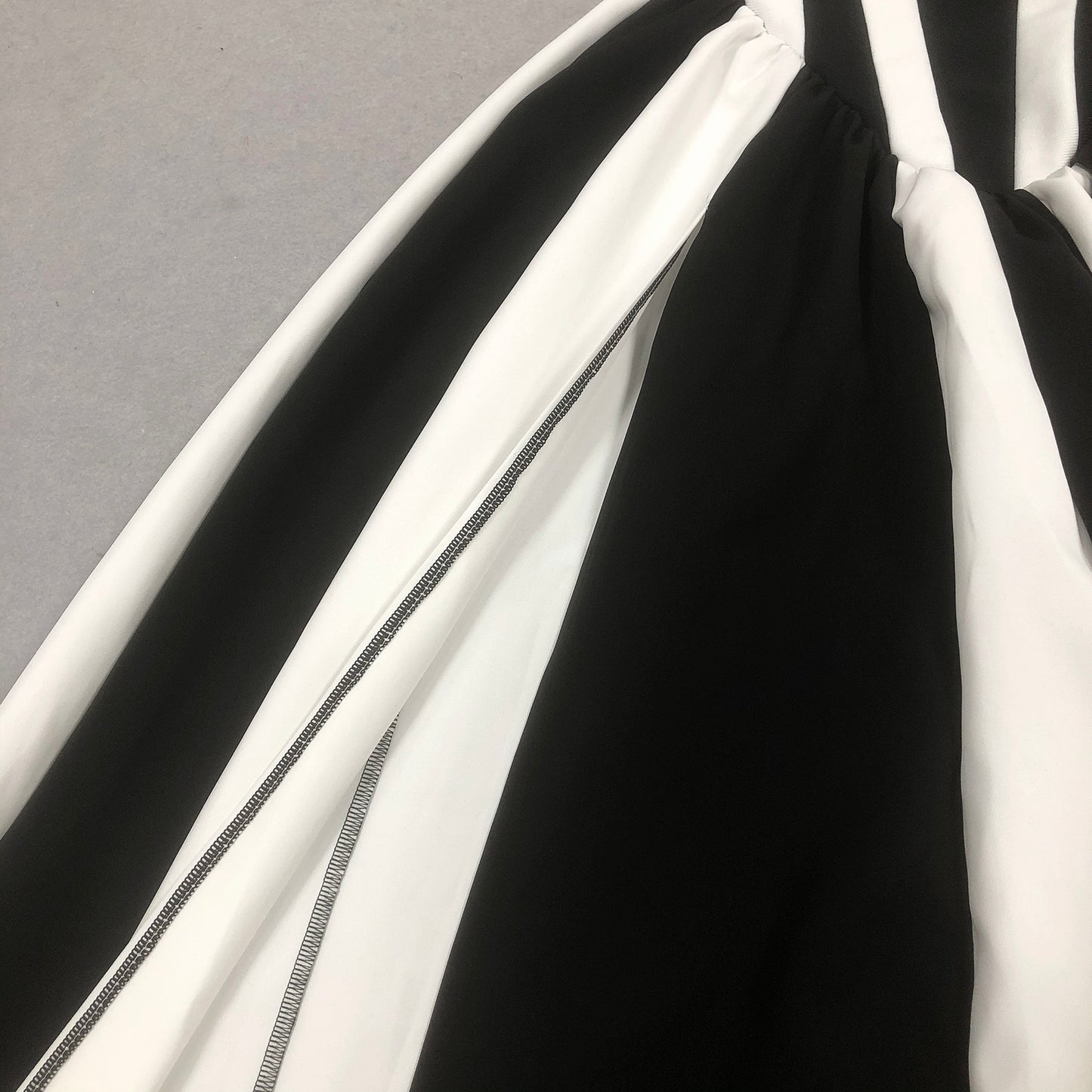 Black and White Bandage Evening Dress