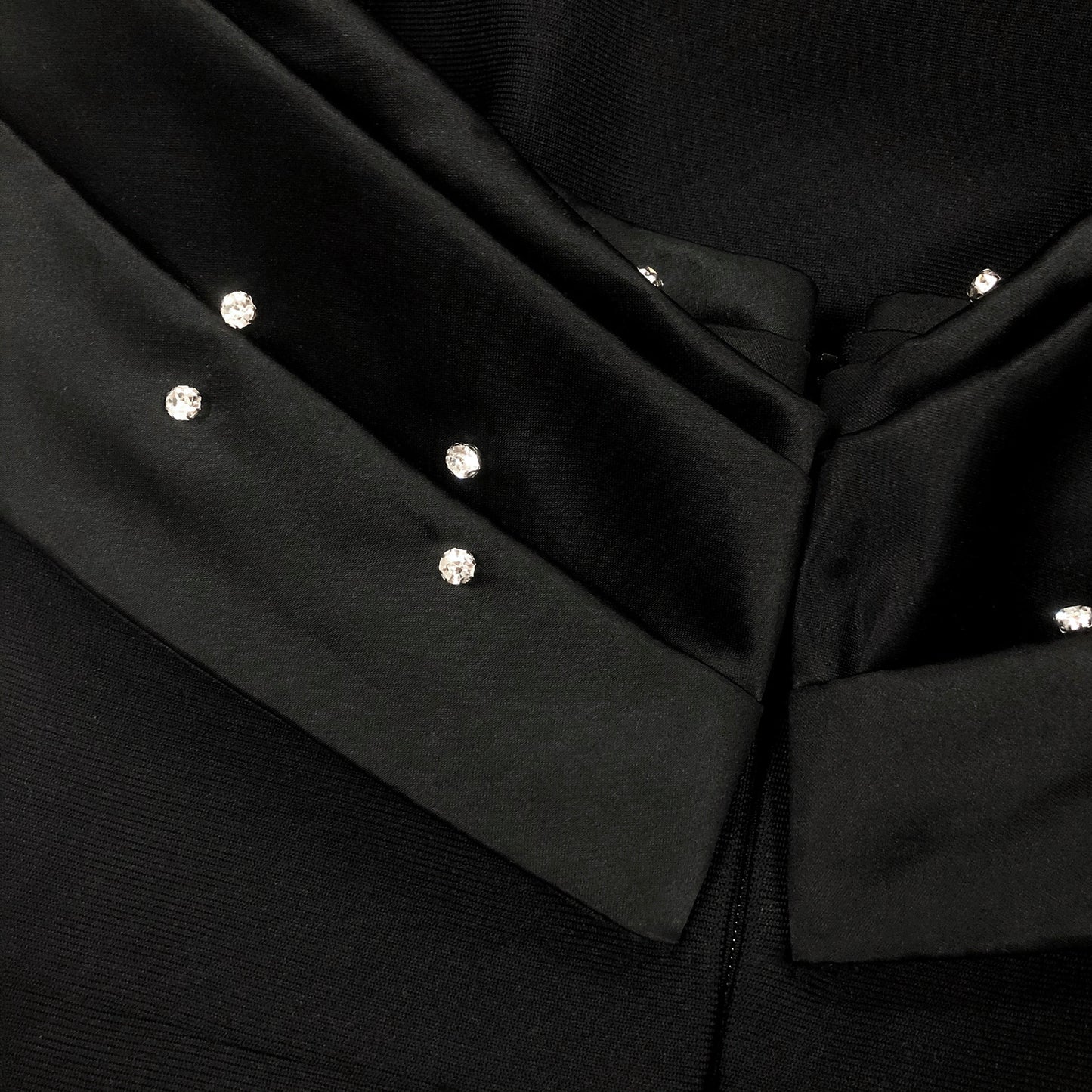 Off Shoulder Pearl Draped Long Evening Dress