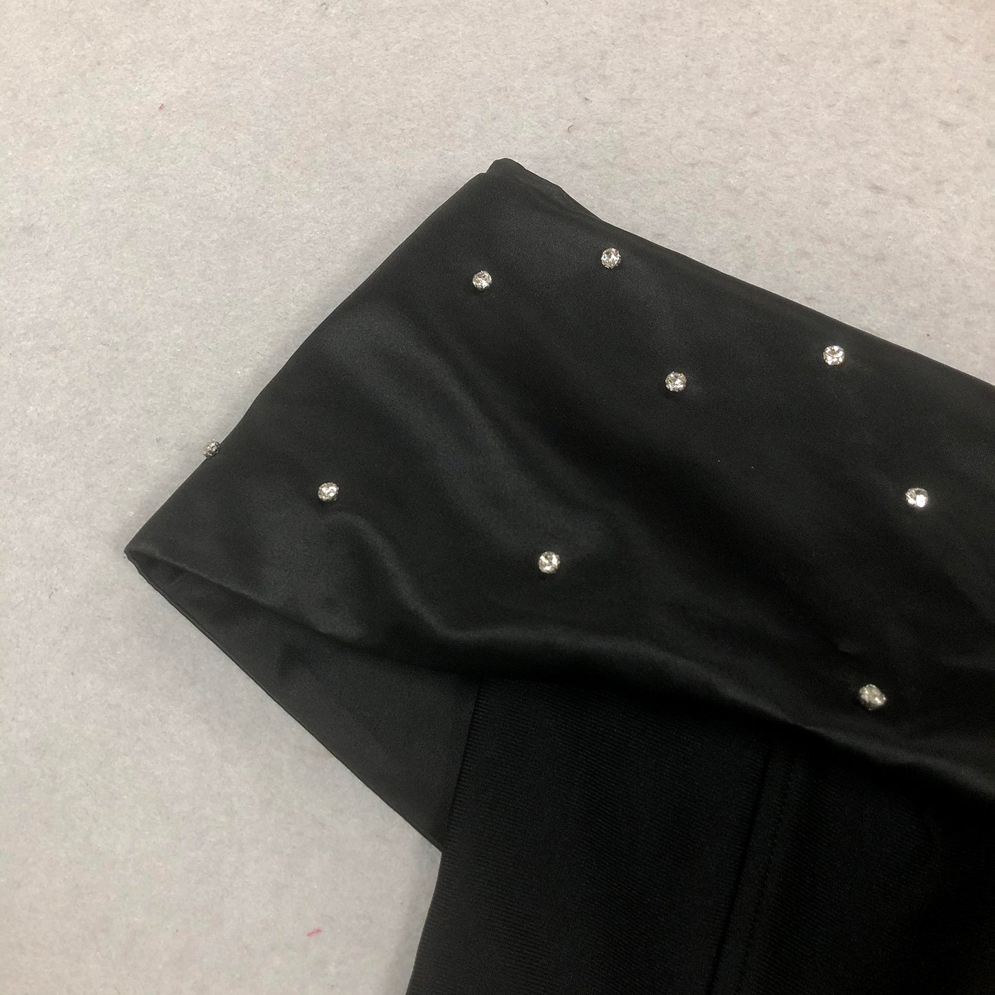 Off Shoulder Pearl Draped Long Evening Dress