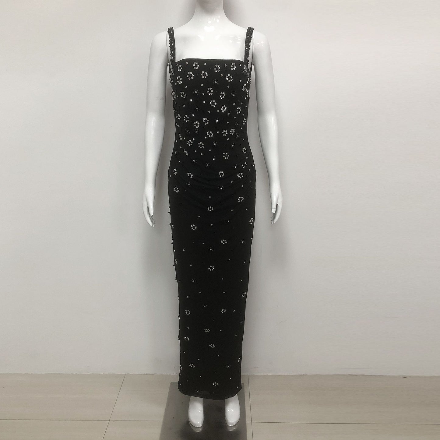 Sparkly Rhinestone Long Evening Formal Party Dresses