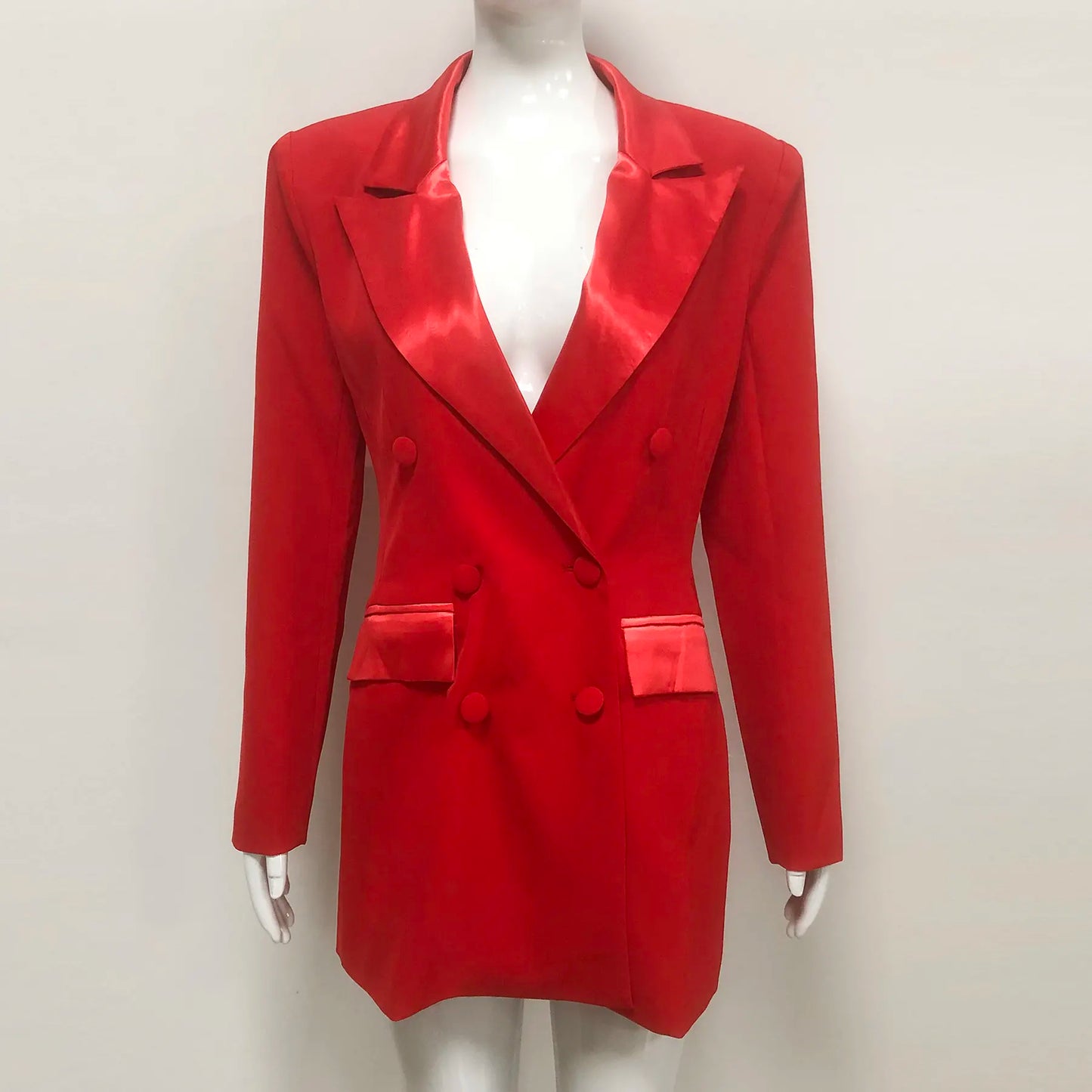 High-end custom designer women's suit jacket clothing custom-made fashion luxury suit red suit jacket women's clothing elegant
