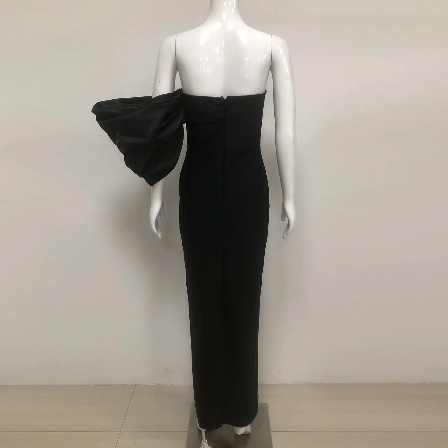 High Quality Women's Clothing Manufacturer Sleeveless Black Bandage Evening Dress Summer Sexy Club Wear Crystal Floral
