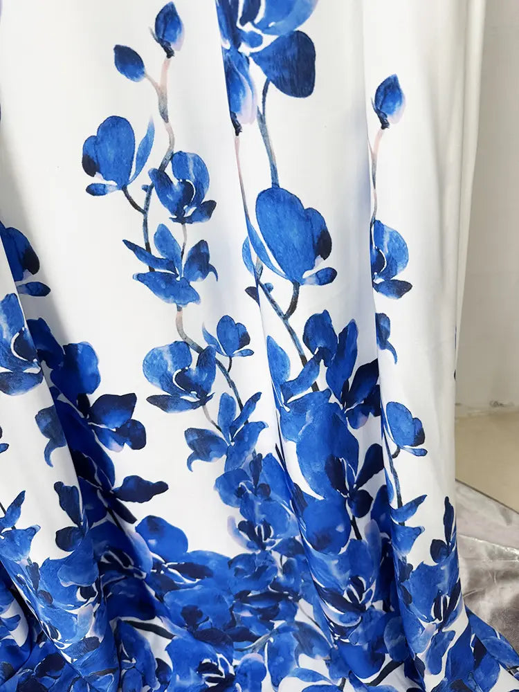 Wholesale women's summer dresses 2025 women's print elegant casual festival party backless maxi dress
