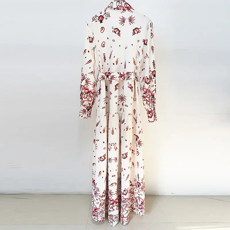 2025 Spring Summer Holiday Clothes Floor Length Elegant Dress Printed Casual Clothing Long Maxi Women's Party
