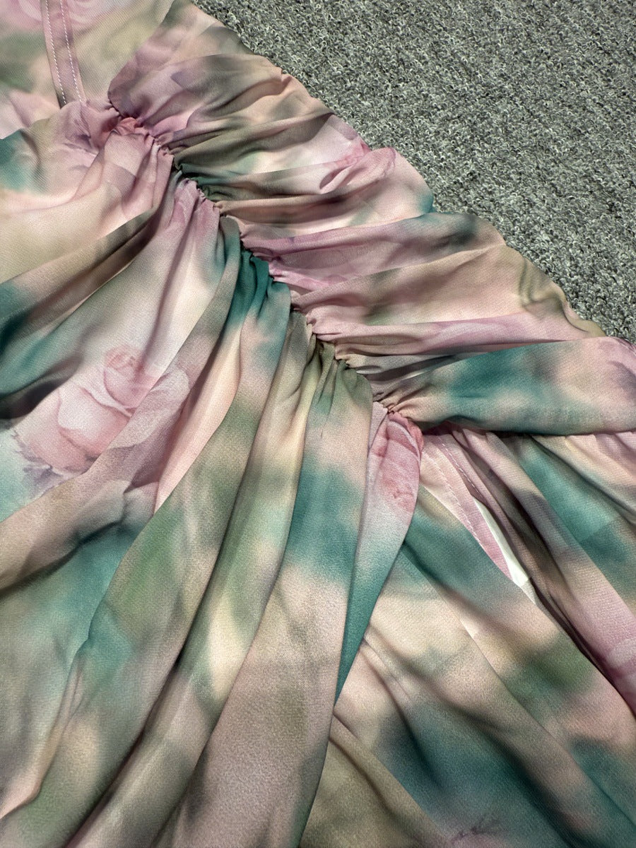 Floral Print Corset Dresses