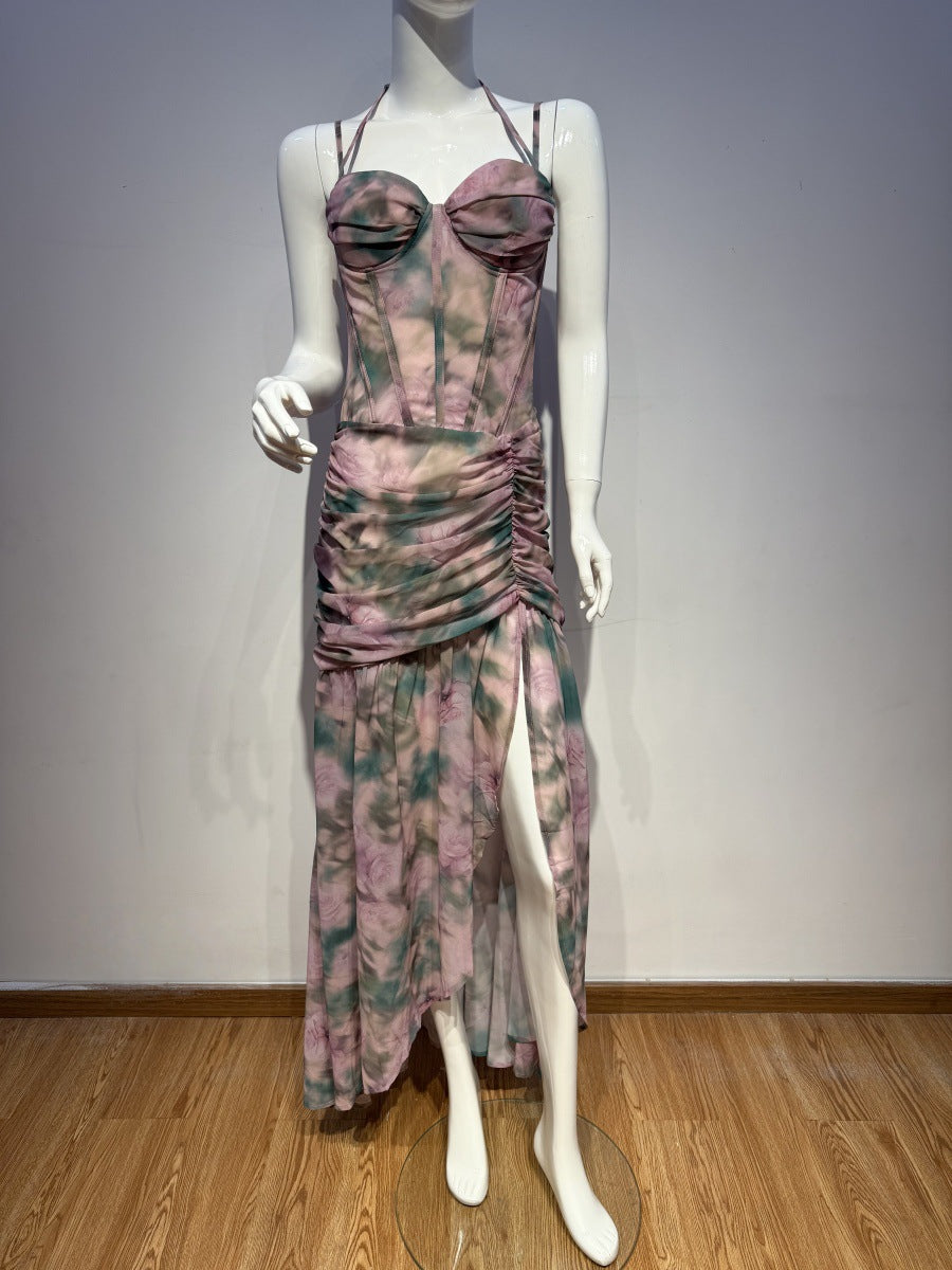 Floral Print Corset Dresses