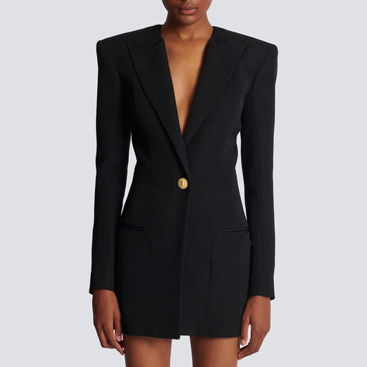 Single Breasted Blazer Dress