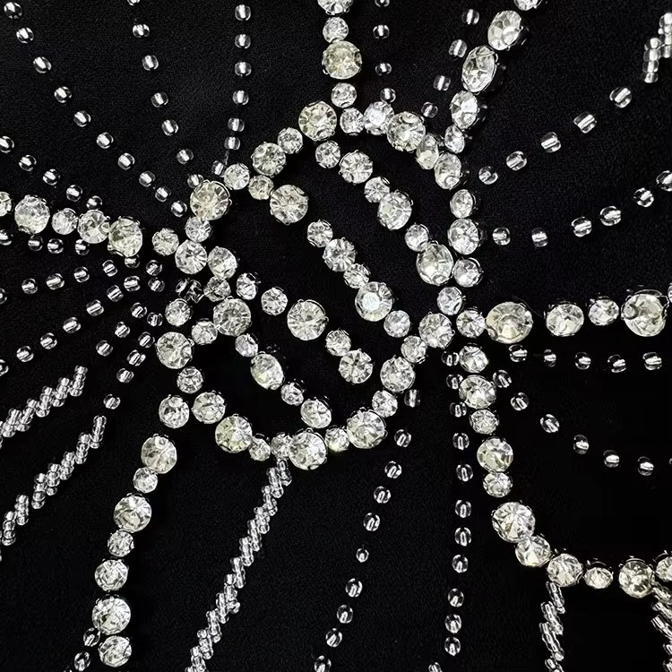 Women's Long Formal Dress Beaded Diamond Party Elegant Gowns for Women Evening Dresses