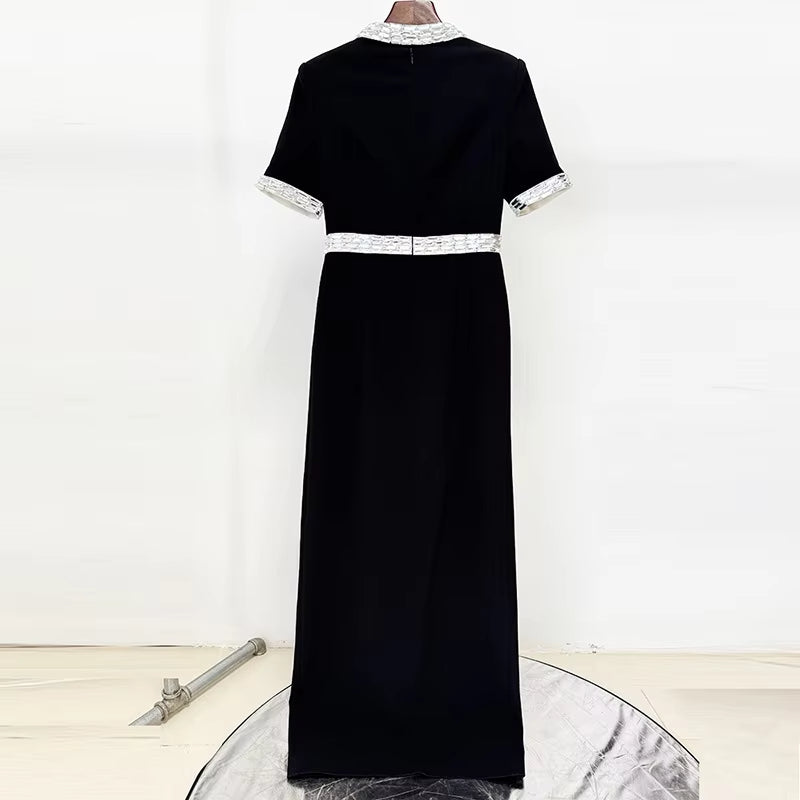 Womens Party Wear Ladies Elegant High Formal Rhinestone Evening Dresses