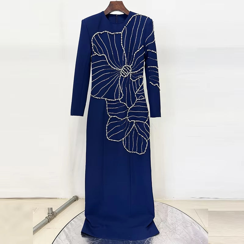 Women's Long Formal Dress Beaded Diamond Party Elegant Gowns for Women Evening Dresses